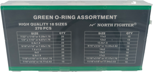 Zestaw oringów do klimatyzacji NBR 270 szt.