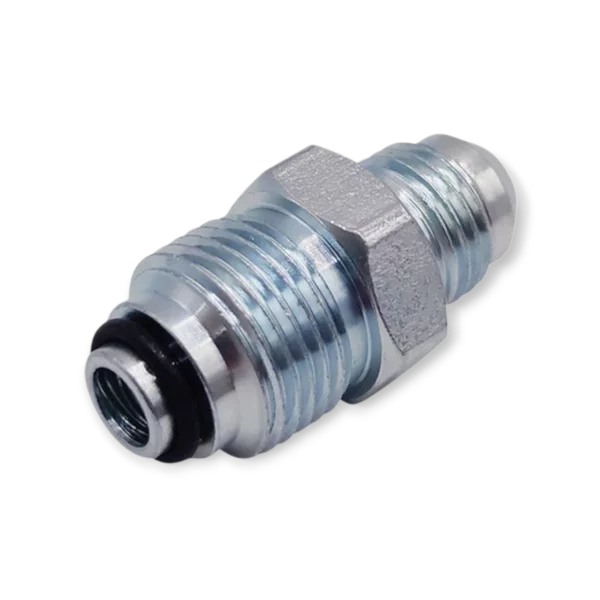 D13-106 Adapter rurki uderzeniowej   9/16-18 Szpilka UNF JIC   Pilot z o-ringiem M18 x 1,5