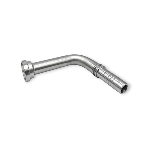 Końcówka hydrauliczna SFL90 C42 – kolanko 90° z kołnierzem, długość L = 120 mm za gięciem