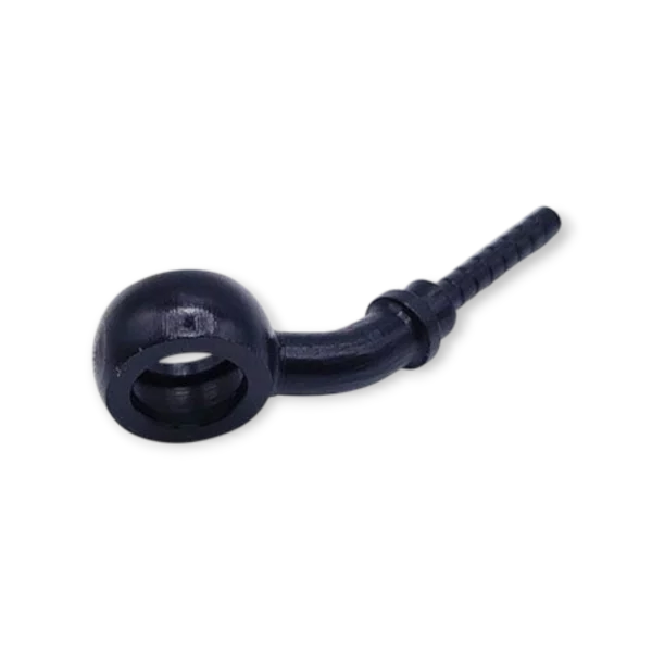 C11-108 Niskoprofilowe banjo   Otwór 10mm   Grubość 8mm   Kąt 45 stopni   ałun anodowany