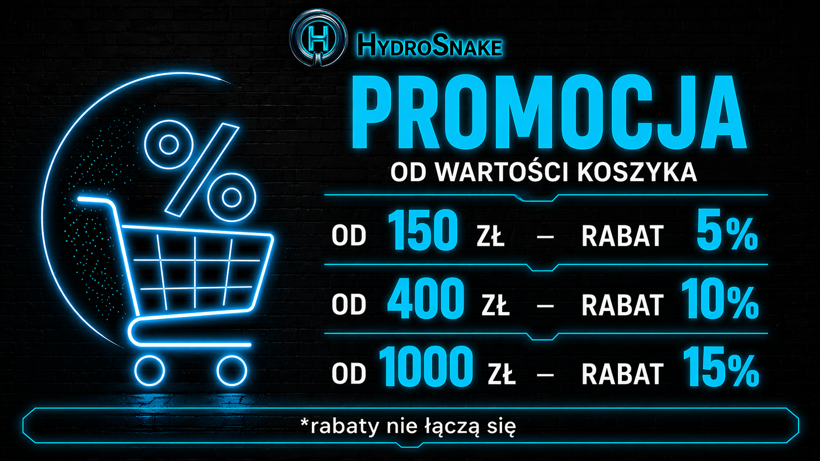 rabat od wartości koszykaa