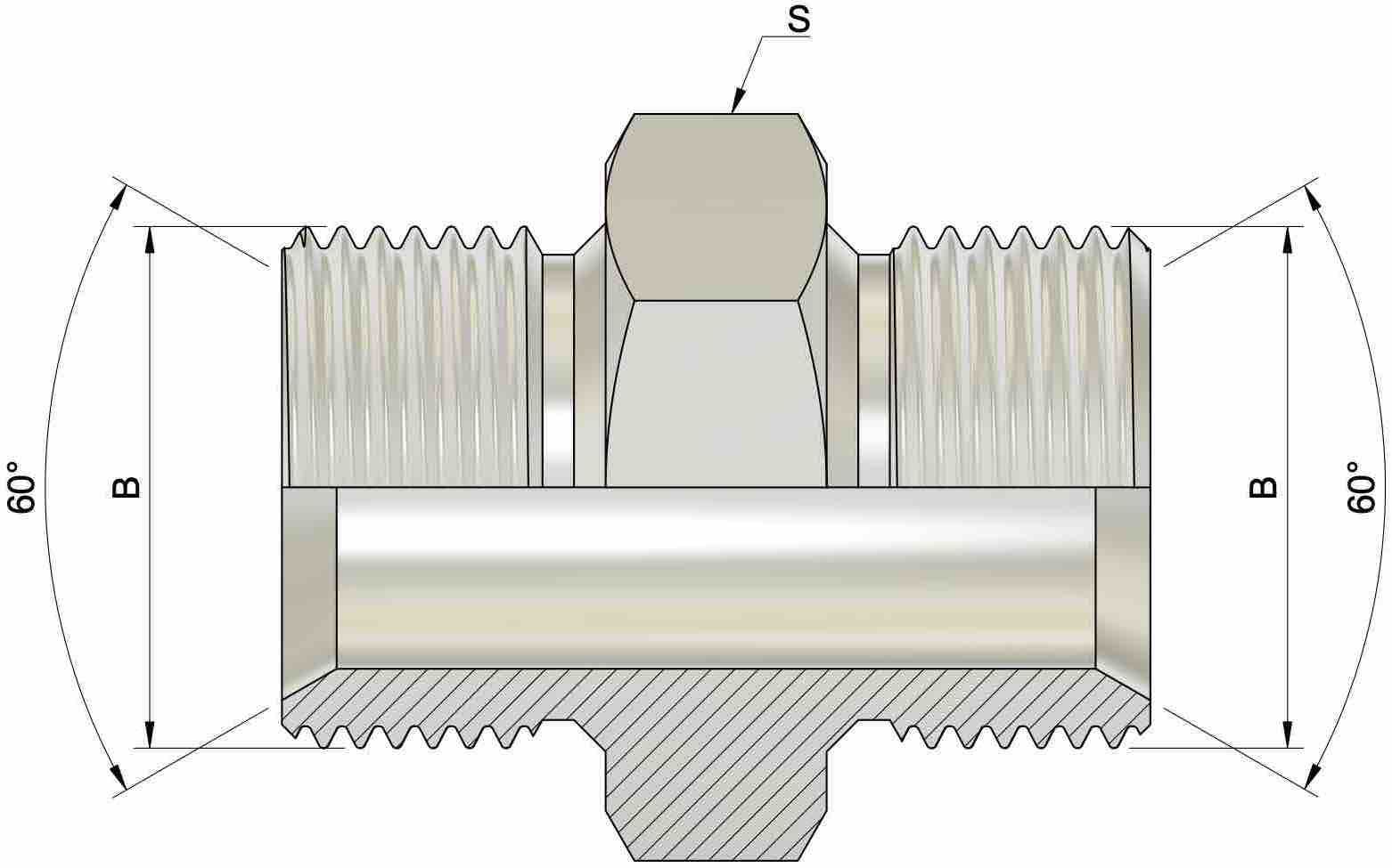 Złącze BSP GZ/GZ 1/8'' / 1/8'' 4 Złącze BSP GZ/GZ 1/8'' / 1/8'' - obrazek 4