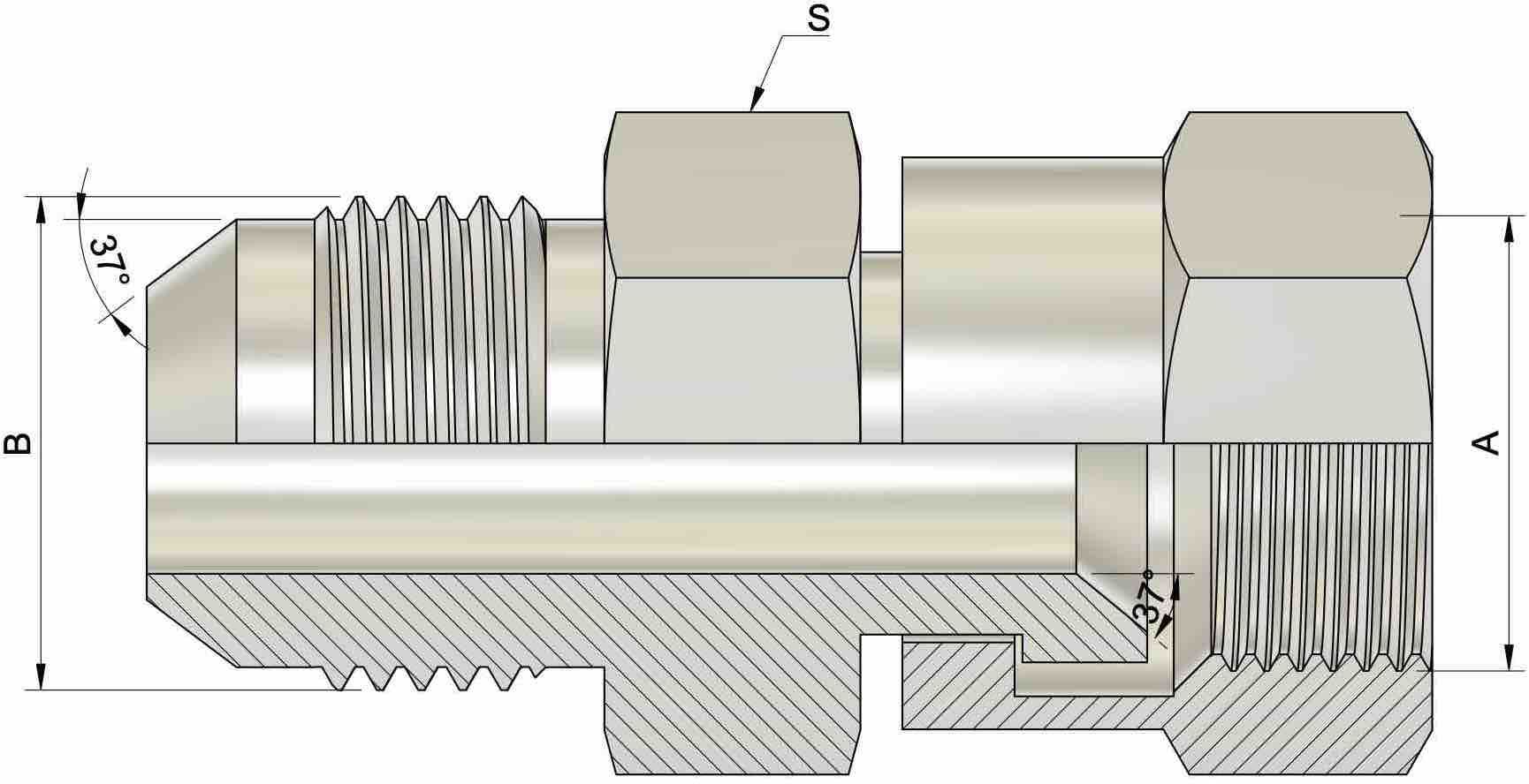 Złącze UNF GZ/GW 3/4'' / 7/8'' 4 Złącze UNF GZ/GW 3/4'' / 7/8'' - obrazek 4