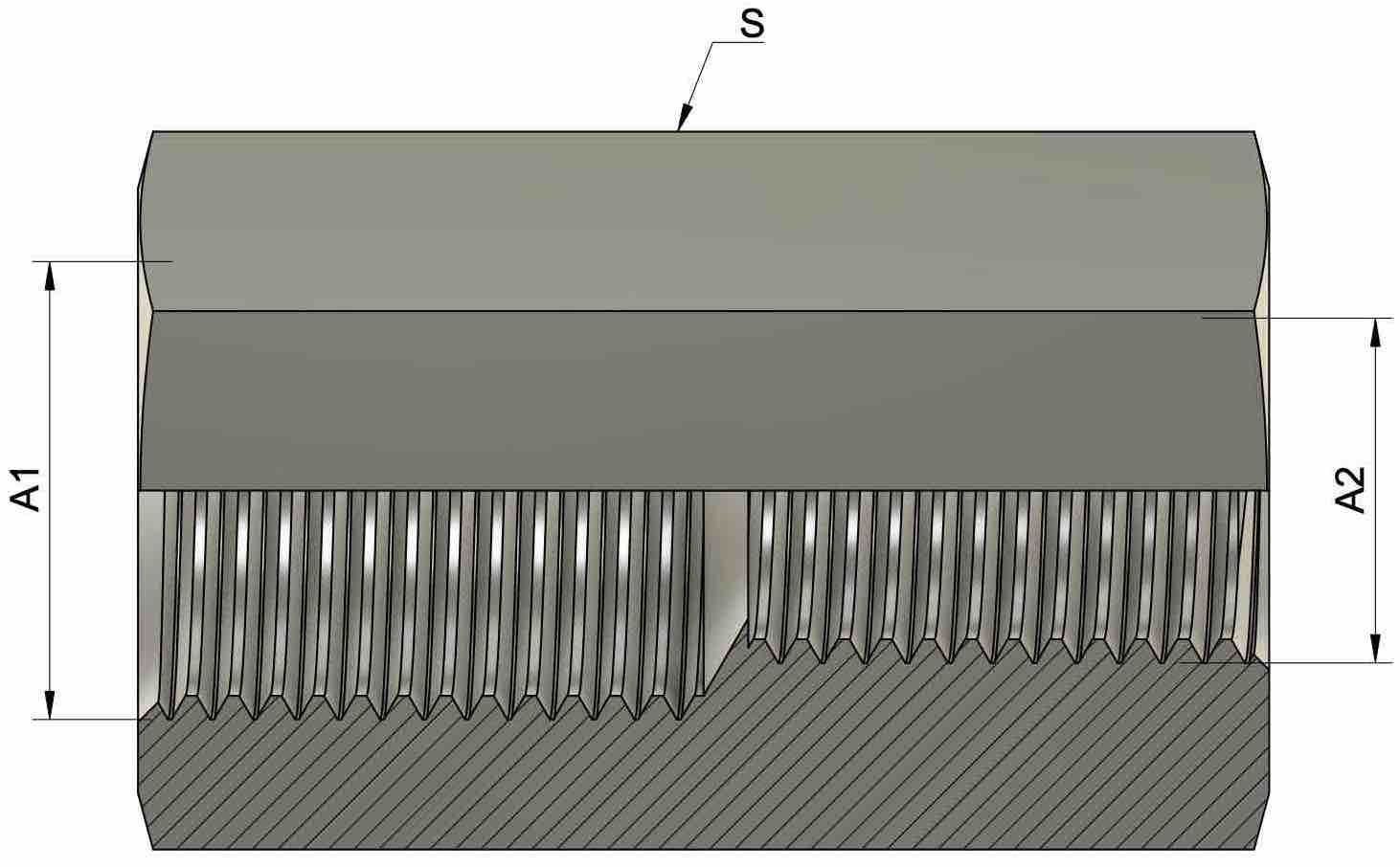 Mufa redukcyjna BSP GW1/2''-GW1/4'' 4 Mufa redukcyjna BSP GW1/2''-GW1/4'' - obrazek 4